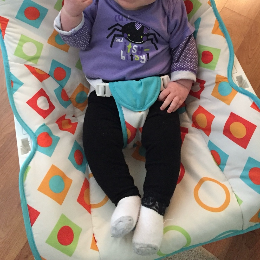 Faded Glory Purple Bodysuit with Playful Spider Design